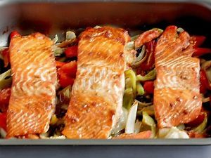 форель кусочками