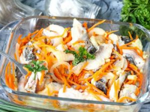 рыба с морковью