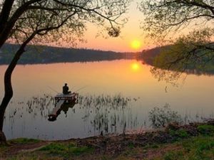 Рыбалка на закате