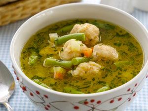 суп с рыбными фрикадельками