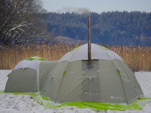 палатка с печкой